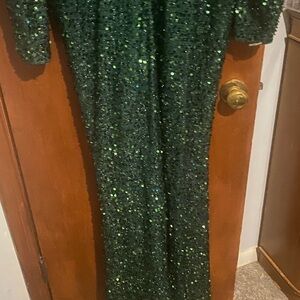 SEQUIN DRESS LONG SIZE 1X